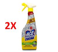 2 X Ace Spray Sgrassatore Cucina Limone E Bergamotto 600 Ml