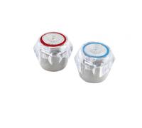 2 X Acrylgriff Con Keramik-Oberteile 3/8 " Parte Superiore Valvola 90 °