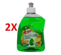 2 X Actiff Piatti Super Concentrato Essenza Agrumi 500 Ml