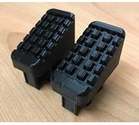 2 x adatto per scarpa interna Hailo, scala domestica, 43 x 20 mm, colore nero