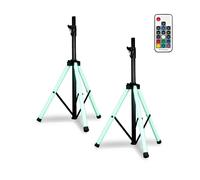 2 x ADJ Color Stand LED Speaker Stand Treppiede Light Up incl. telecomando