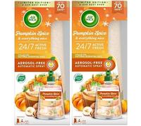 2 x Air Wick Active Fresh 24 ore su 24, 7 giorni su 7 + ricarica Pumpkin Spice & Everything Nice 228 ml