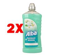 2 X ALBA 1 Litro Detergente Pavimenti Profumato Ninfea e Frangipane