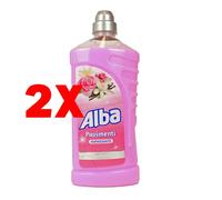 2 X ALBA Igienizzante Rosa e Vaniglia per Pavimenti 1 Litro