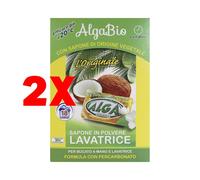 6pz Alga Bio sapone vegetale in polvere bucato a mano e lavatrice 990g
