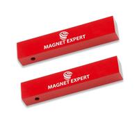 2 x Alnico parallelepipedi magnetici - 2,2 kg tirare (15 x 10 x 75 mm) (1 Set)