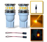 2 X Amber 12V 24V Strobe Flash Warning LED Recovery Beacon Hideaway Lights