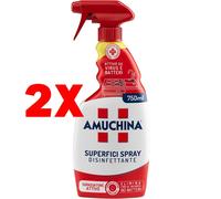 2 X AMUCHINA Spray Disinfettante Trigger per Superfici 750 ml