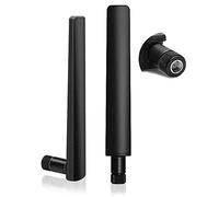 2 X Antenna 5G LTE 12DBI RP-SMA Maschio WiFi Antenna Omnidirezionale Mimo Amplificatori di Segnale,600-6000MHz,3G/4G/5G/GSM/GPRS,per Router Wireless,Schede PCI-E,Telecamera IP Sicurezza,Estensori,ecc.