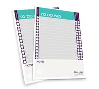 2 X Ashton and Wright - A5 Cose da Fare Pad / Quotidiano Scrivania