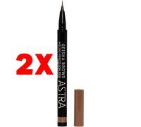 astra Geisha Brows Micro Precision Pen Penna Sopracciglia N. 02 Warm Brown