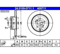 ATE Discofreno 24.0109-0711.1
