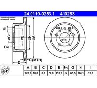 2x Disco freno pieno 24.0110-0253.1 ATE per OPEL VECTRA A CALIBRA A