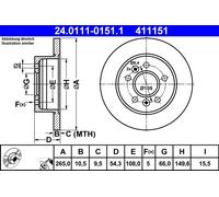 ATE Discofreno 24.0111-0151.1