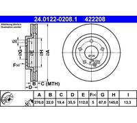 ATE Discofreno 24.0122-0208.1