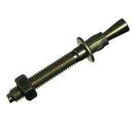 2 X Attraverso Bullone Espandente Zeppa Anchor M8 10mm 75mm Passivato Acciaio