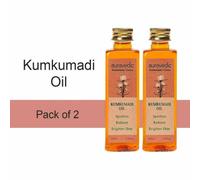 2 X Auravedic Kumkumadi Oil Pure Safferron Skin Brightening and Radiance, 100 ml