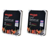 2 x Bar-Be-Quick Instant barbecue packs- ogni confezione Feed 4 people-world migliore del marchio leader usa e getta per barbecue