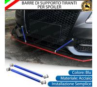 2 X BARRE SUPPORTO TIRANTI BLU PARAURTI SPOILER PER AUDI A3 8V RESTYLING