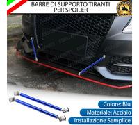 2 X BARRE SUPPORTO TIRANTI BLU PARAURTI SPOILER PER JAGUAR XK MK2