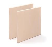 2 x base per pittura in legno 50 x 50 cm | Legno di betulla naturale | Profondità 3,8 cm | Quadro per pittura, base per pittura in legno, tela in legno di betulla, cornice per pittura, fai da te fai