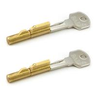 2 X BASI® serratura a bussola SS12 per barba colorata porte camera cilindro Ø 7 mm