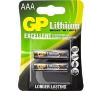 GP Lithium Battery AAA (FR03) 2 pack