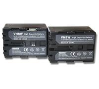 2 x batteria vhbw 2000mAh compatibile con fotocamera videocamera Sony Video Walkman HDR-SR1, HDR-SR1E, HDR-UX1, HDR-UX1E