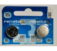 2 x batterie a bottone 357 SR44 W 13 GS di Renata