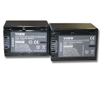 2 x Batterie VHBW 1300mAh compatibile con Foto/Videocamera Sony HDR-CX130ER, HDR-CX130ES, HDR-CX130EL, HDR-CX160, HDR-CX160E, HDR-PJ10, HDR-PJ10E
