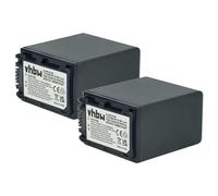 2 x Batterie VHBW 2200mAh compatibile con Videocamera Fotocamera Sony Handycam HDR-CX280EB, HDR-CX220EL, HDR-CX220ER, HDR-CX220ES, HDR-CX320EB