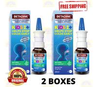 2 X Betadine Bambini Freddo Difesa Nasali Spray 20ml Aiuta Arresto Raffreddore