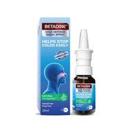 2 x BETADINE spray nasale per adulti difesa dal freddo 20 ml aiuta a fermare ...