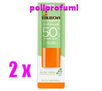 2 x Bilboa Stick Solare 50+ Molto Alta con Aloe Vera 12 ml