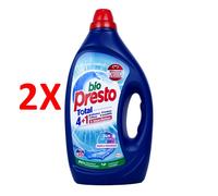 2 X Bio Presto Detersivo Liquido Bucato Lavatrice - Formula 4+1 - Igiene E Fres