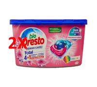 2 X Bio Presto Power Caps Detersivo Bucato Lavatrice In Capsule - Per Capi Colo