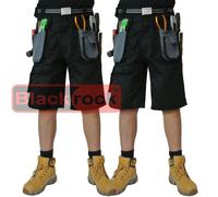 2 X Blackrock Uomo da Lavoro Resistente Cargo Corto Combattimento Attrezzo Pants