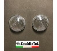 2 X Blinkerglass Omologati Frontale Tondo Cappuccio Freccia Retro Scooter Alfa