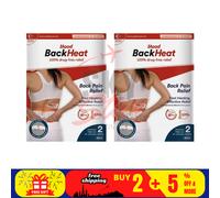 2 x Blood Back Heat 2 cerotti sollievo dal mal di schiena riscaldamento rapid...