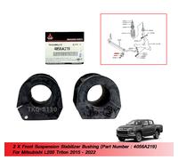2 X Boccola Stabilizzatrice Sospensione Anteriore 4056A219 Uso Per L200 Trito...