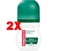 2 X Borotalco Deodorante Roll-On 50 Millilitri con Profumo Originale