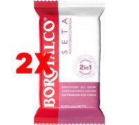 Borotalco, Deo-Salviette Seta 2in1, Salviettine Detergenti e Deodoranti con Molecole Anti-Odore, 48h di Efficacia, Tessuto Naturale, 0% Alcol, Profumo di Fiori Rosa, 12 Pezzi