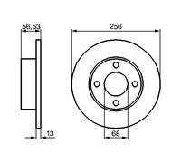 2 x BOSCH 0 986 478 130 Disco freno per AUDI
