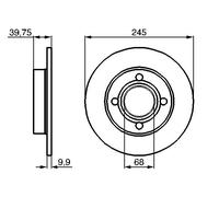 2 x BOSCH 0 986 478 216 Disco freno per AUDI