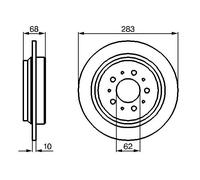 2 x BOSCH 0 986 478 445 Disco freno per VOLVO