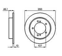 Bosch Disco Freno 986478539
