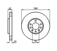 2 x BOSCH 0 986 478 588 Disco freno per LOTUS,OPEL,SAAB,VAUXHALL