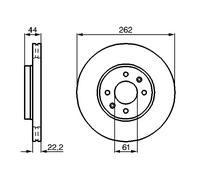 2 x BOSCH 0 986 478 598 Disco freno per RENAULT
