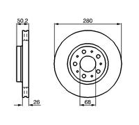 2 x BOSCH 0 986 478 603 Disco freno per VOLVO