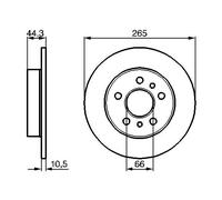 2 x BOSCH 0 986 478 757 Disco freno per RENAULT